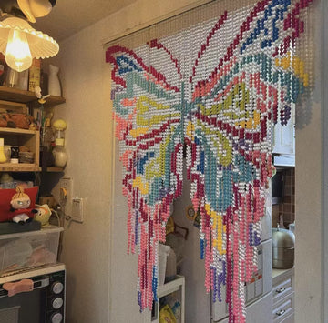 ins style butterfly bead curtain-decorative painting