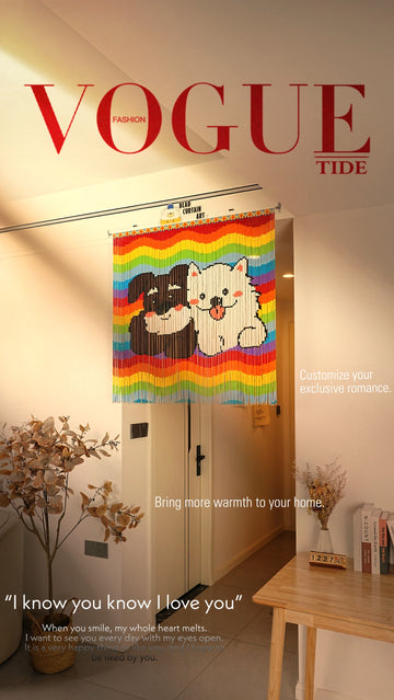 Colorful Puppy Bead Curtain-Decorative Painting